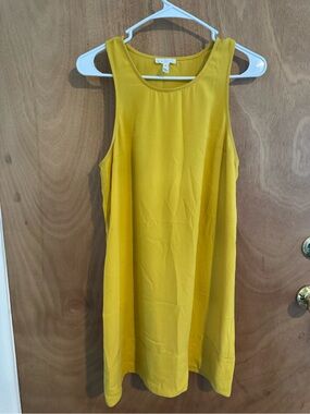 Leith Sleeveless Yellow Shift Dress